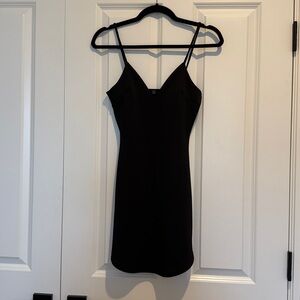 Women’s Black Curved Bodycon Dress